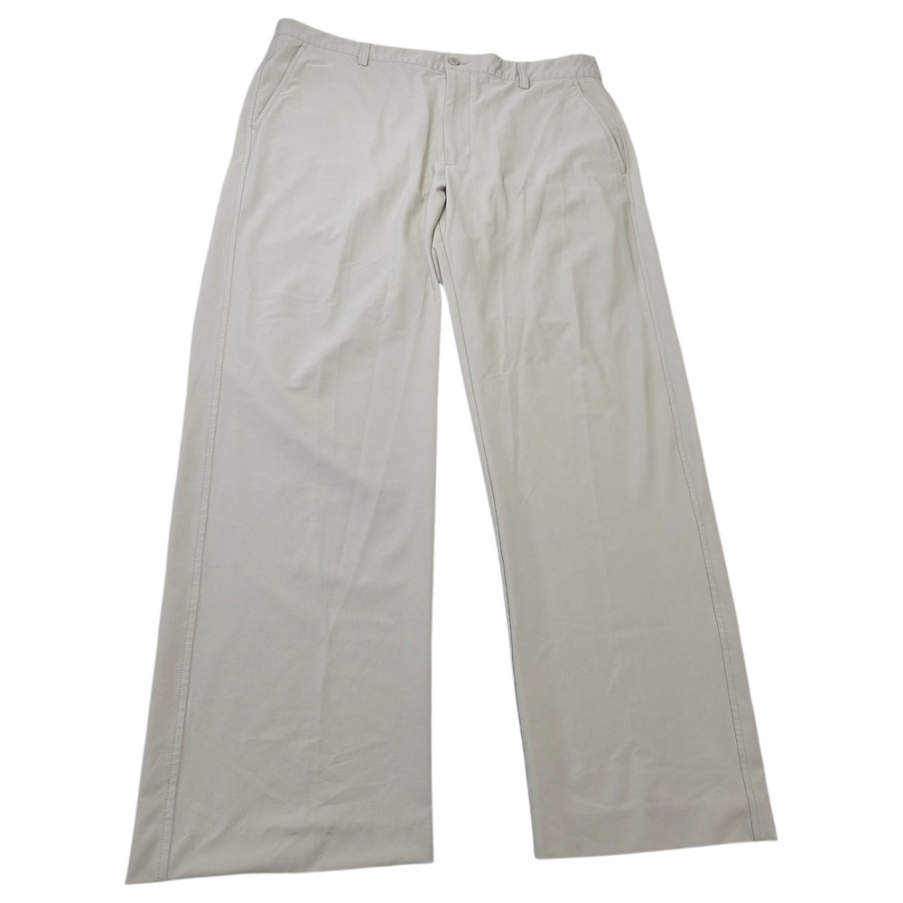 Footjoy Golf Pants Mens Size 38x32 Beige Khaki Performance Stretch‎ Logo